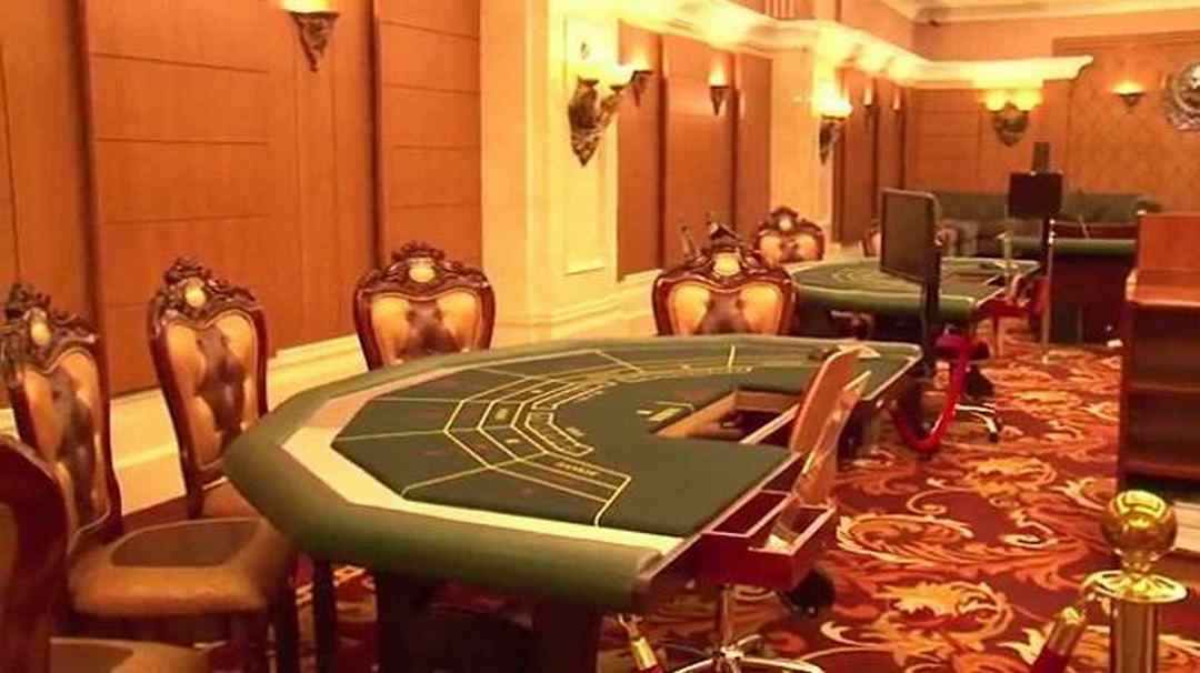 Bàn chơi hiện đại, màu sắc hài hòa đẹp mắt tại Crown Casino